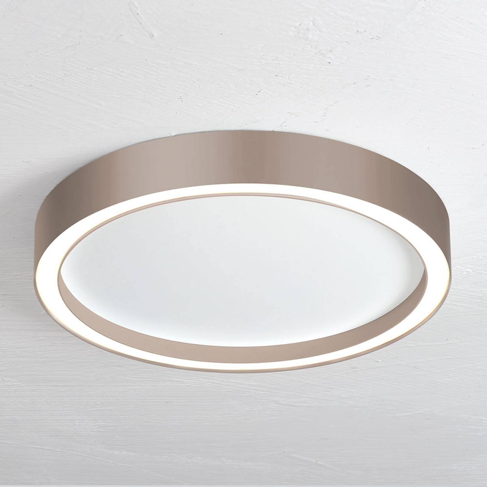 Bopp Aura LED-Deckenleuchte Ø 30cm weiß/taupe Bopp Aura LED-Deckenleuchte Ø 30cm weiß/taupe von BOPP