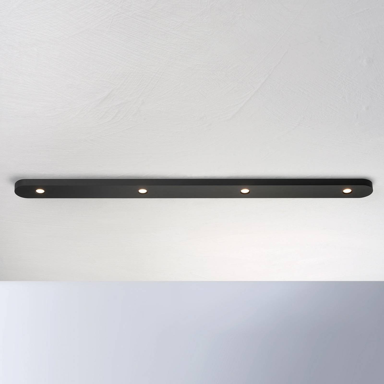 Bopp Close LED-Deckenleuchte vierflammig, schwarz von BOPP