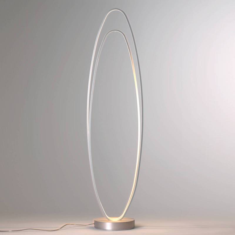 Bopp Flair - ellipsenförmige LED-Stehleuchte, alu von BOPP