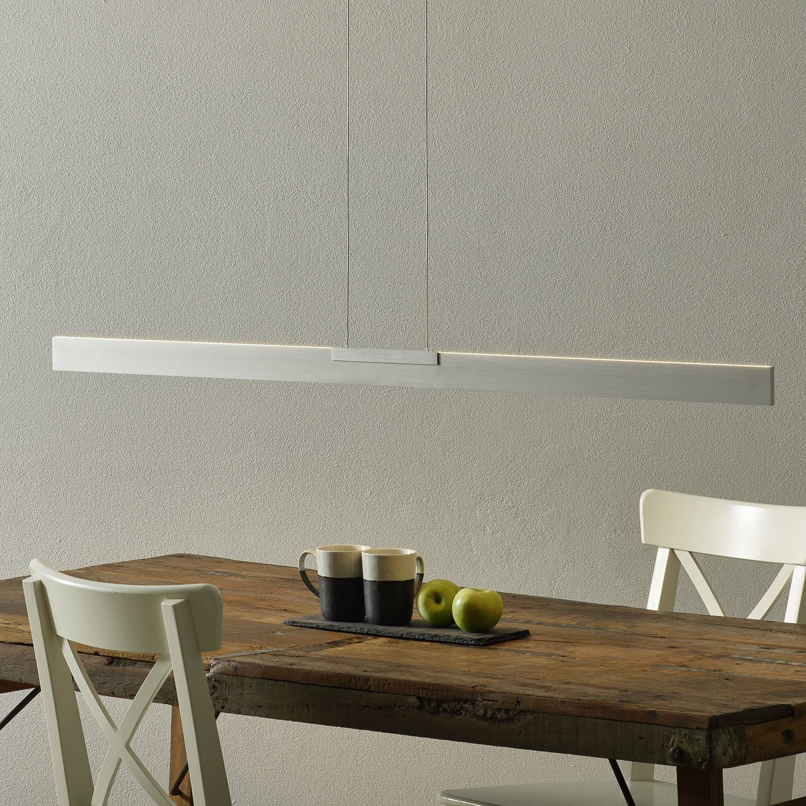 Bopp Nano - LED-Hängeleuchte, aluminium 140cm Bopp Nano - LED-Hängeleuchte, aluminium 140cm von BOPP