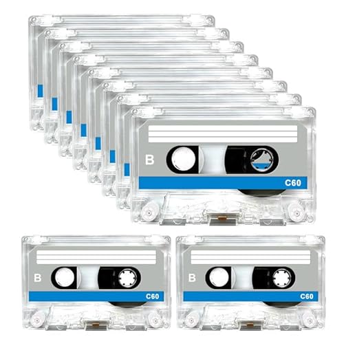 BORDEAG 10 Stück Audio Cassette Empty Cassette Tapes, Audio Kassetten Leer, 60 Min Musikkassette, Leere Audiokassetten Rauscharm Audiokassetten Für Vorlesungen Seminare BORDEAG 10 Stück Audio Cassette Empty Cassette Tapes, Audio Kassetten Leer, 60 Min Musikkassette, Leere Audiokassetten Rauscharm Audiokassetten Für Vorlesungen Seminare von BORDEAG