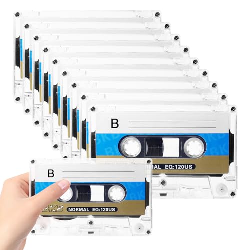 Audio Kassetten Leer, 10 Stück Rauscharm Audiokassetten, 90 Min Low Noise Musikkassette, Audio Cassette Empty Cassette Tapes, Musikkassetten Leer für Vorlesungen Seminare Alltägliche Aufnahmen (90MIN) Audio Kassetten Leer, 10 Stück Rauscharm Audiokassetten, 90 Min Low Noise Musikkassette, Audio Cassette Empty Cassette Tapes, Musikkassetten Leer für Vorlesungen Seminare Alltägliche Aufnahmen (90MIN) von BORDEAG