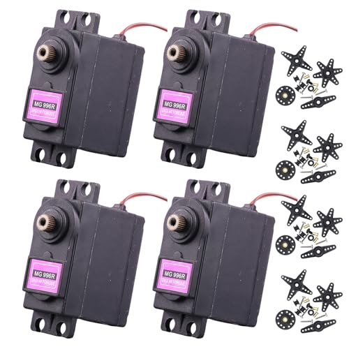 Servo Digital Metal,4 Stück 13 kg 180° Digital Micro Servo,Digitaler Servomotor,Servomotor Metall,Micro Digital Servo,Servomotor Hoch Geschwindigkeit Für RC Drohnen,Roboterarm,Smart Car Servo Digital Metal,4 Stück 13 kg 180° Digital Micro Servo,Digitaler Servomotor,Servomotor Metall,Micro Digital Servo,Servomotor Hoch Geschwindigkeit Für RC Drohnen,Roboterarm,Smart Car von BORDEAG