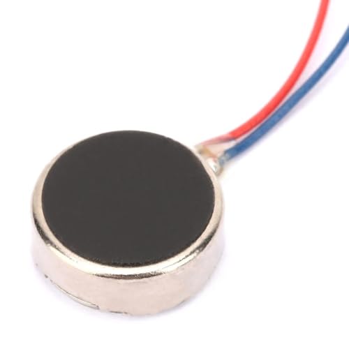 5pcs flacher vibrierender Mikromotor DC 3V 80mA flacher Münzknopf-DC-Bürsten-Vibrationsmotor 11000RPM für Handy-Pager-Tablet-Haushaltsgeräte (34mm) von BORDSTRACT
