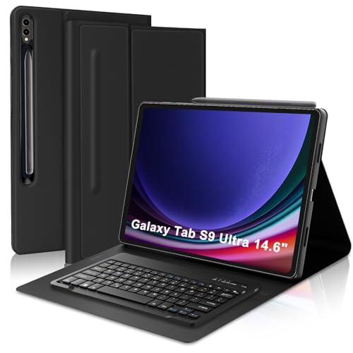 BORIYUAN Galaxy Tab S9 Ultra Tastaturhülle - Schwarz von BORIYUAN