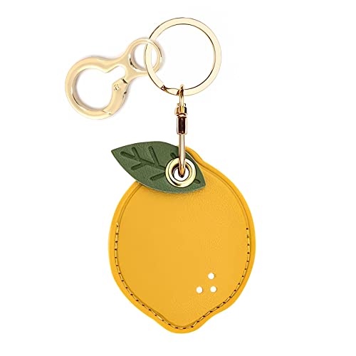 BORKUANA Leder-Schlüsselanhänger-Hülle, kompatibel mit Apple AirTag, niedliche schützende Air-Tag-Abdeckung mit Schlüsselanhängerring, kratzfester Finder, GPS-Tracker-Hülle für Brieftaschen-Schlüssel, BORKUANA Leder-Schlüsselanhänger-Hülle, kompatibel mit Apple AirTag, niedliche schützende Air-Tag-Abdeckung mit Schlüsselanhängerring, kratzfester Finder, GPS-Tracker-Hülle für Brieftaschen-Schlüssel, von BORKUANA