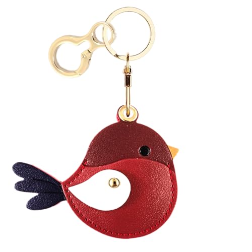 Leder-Schlüsselanhänger-Hülle, kompatibel mit AirTag, niedliche Schutzhülle mit Schlüsselanhänger, kratzfester Finder, GPS-Tracker-Hülle für Brieftasche, Schlüssel, Tasche, Haustiere (Bird C) Leder-Schlüsselanhänger-Hülle, kompatibel mit AirTag, niedliche Schutzhülle mit Schlüsselanhänger, kratzfester Finder, GPS-Tracker-Hülle für Brieftasche, Schlüssel, Tasche, Haustiere (Bird C) von BORKUANA