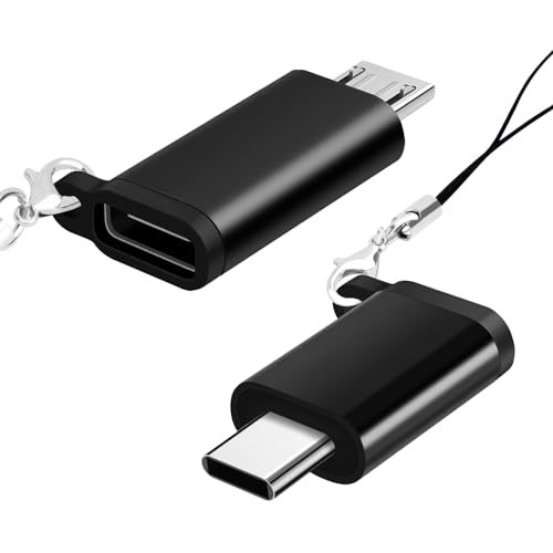 BORLTER CLAMP USB C auf Micro USB Adapter/Micro USB auf USB C Adapter 2er-Pack, Typ-C oder Micro USB OTG Adapter für Laptop, Tablet, Smartphone und mehr von BORLTER CLAMP