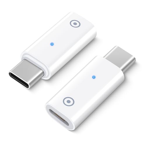Bleistiftadapter für Apple Pencil 1. Generation, kompatibel mit dem Ladekabel männlich USB C, Buchse Typ C auf ligntning fem Ale Ladegerät Adapter mit blauer Anzeige, 2 Stück Bleistiftadapter für Apple Pencil 1. Generation, kompatibel mit dem Ladekabel männlich USB C, Buchse Typ C auf ligntning fem Ale Ladegerät Adapter mit blauer Anzeige, 2 Stück von BORLTER CLAMP