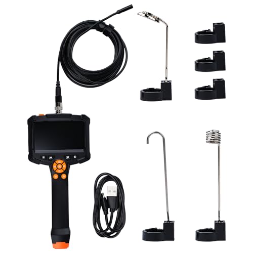 Endoskop mit Licht 1080P HD,Industrie Endoskopkamera IP67 Wasserdichtes Endoskop,Halbstarres Kabel 16.5ft, HD-Rohrinspektionskamera von BOROCO