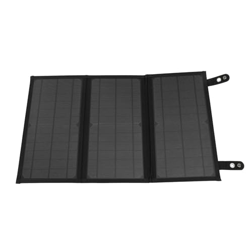 BOROCO 30 W 18 V Tragbares Solarpanel, Faltbares Solarladegerät Mit USB-Ausgang, Schnelles Aufladen, Kompatibel Mit Smartphone-Tablet Für Camping(Schwarz) von BOROCO