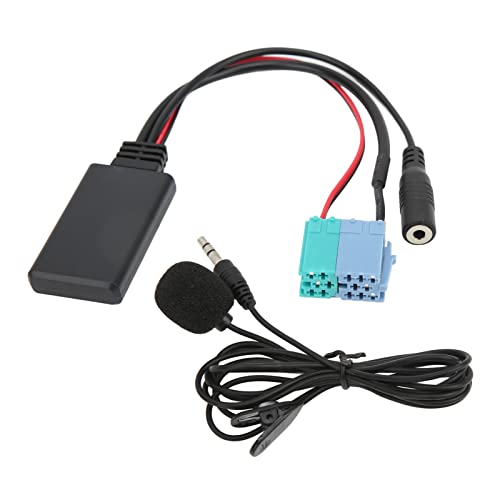 BOROCO Auto Wireless Bluetooth Adapter, Auto Bluetooth Modul Audio Aux Kabel Mikrofon Mini ISO Port für 8PIN 6PIN Port von BOROCO