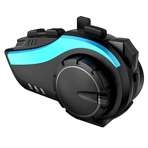 BOROCO HY-02 Motorradhelm-Headset, wasserdicht, Bluetooth 5.0, 2000 m, Intercom-Kopfhörer für 6 Fahrer von BOROCO
