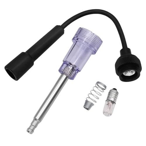BOROCO Zündfunkentester, Zündung Prüfer Zündkerzen Tester, Zündanlage Coil Auto KFZ Motor Zündkerzentester, Zündsystem Zündkerzenprüfer für Pkw, Lkw, Motorräder, Rasenmäher, Kettensägen von BOROCO