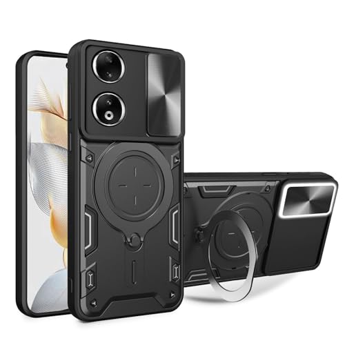 BORYA Hülle für Honor 90 5G, Ultra Dünn Militärqualität Stoßfest Schutzhülle, PC+TPU Silikon Handyhülle mit Magnetisches Metall Ring Ständer Und Kamera Cover. Schwarz BORYA Hülle für Honor 90 5G, Ultra Dünn Militärqualität Stoßfest Schutzhülle, PC+TPU Silikon Handyhülle mit Magnetisches Metall Ring Ständer Und Kamera Cover. Schwarz von BORYA