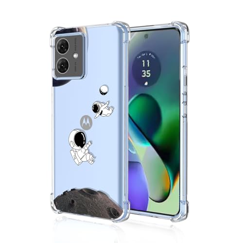 BORYA Hülle für Motorola Moto G54 5G, Stoßfest Weiches Transparent Silikon TPU Bumper Handyhülle Ultra Dünn Seidig Hochwertiges Elegant Schutzhülle, A20 von BORYA