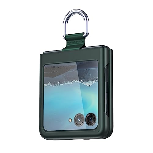 BORYA Hülle für Motorola Razr 40 Ultra, Ultra Dünn Stoßfest Premium Handyhülle, Folable Hochwertiges Seidig Matt PC Schutzhülle mit Ring, Kratzfest Leichte Case, Grün von BORYA