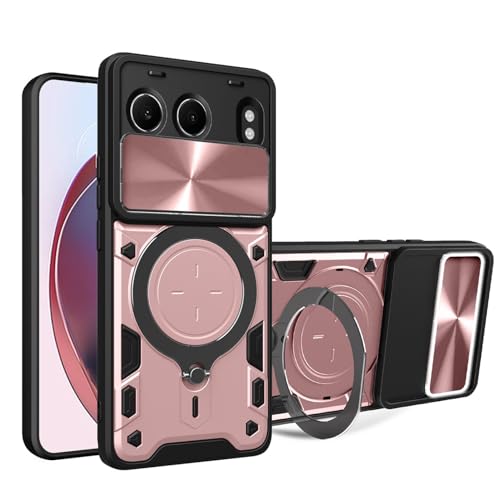 BORYA Hülle für OnePlus Nord 4, Ultra Dünn Militärqualität Stoßfest Schutzhülle, PC+TPU Silikon Handyhülle mit Magnetisches Metall Ring Ständer Und Kamera Cover. Roségold BORYA Hülle für OnePlus Nord 4, Ultra Dünn Militärqualität Stoßfest Schutzhülle, PC+TPU Silikon Handyhülle mit Magnetisches Metall Ring Ständer Und Kamera Cover. Roségold von BORYA