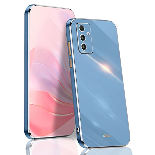 BORYA Hülle für Samsung Galaxy A04S/Samsung Galaxy A13 5G, Ultra Dünn Stoßfest Premium TPU Bumper Handyhülle, Weiches Seidig Silikon Schutzhülle Elegant Galvanisiert Phnom Penh Case, Blau von BORYA