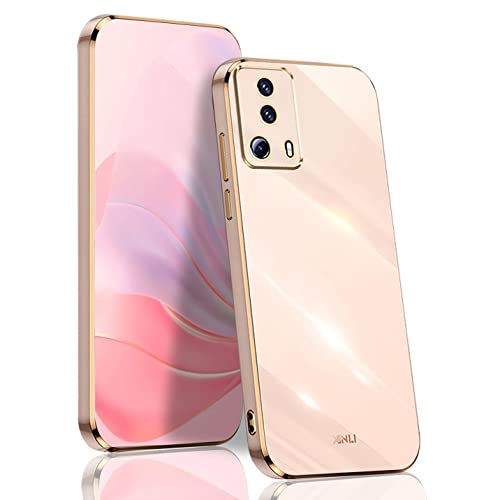 BORYA Hülle für Xiaomi 13 Lite 5G, Ultra Dünn Stoßfest Premium TPU Bumper Handyhülle, Weiches Seidig Silikon Schutzhülle Elegant Galvanisiert Phnom Penh Case, Rosa von BORYA