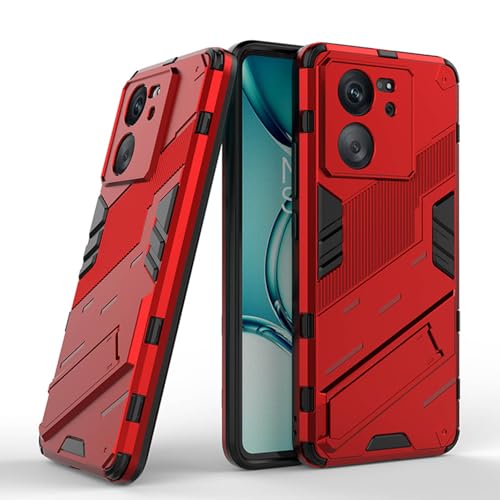 BORYA Hülle für Xiaomi 13T 5G/Xiaomi 13T Pro 5G, Schlank Militärqualität Stoßfest Heavy Duty Handyhülle, Hochwertiges PC+TPU Schutzhülle mit Ständer, Kratzfest Case, Rot BORYA Hülle für Xiaomi 13T 5G/Xiaomi 13T Pro 5G, Schlank Militärqualität Stoßfest Heavy Duty Handyhülle, Hochwertiges PC+TPU Schutzhülle mit Ständer, Kratzfest Case, Rot von BORYA