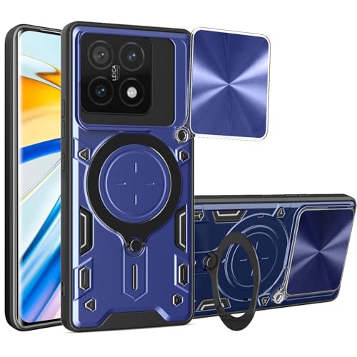BORYA Hülle für Xiaomi 14T Pro, Ultra Dünn Militärqualität Stoßfest Schutzhülle, PC+TPU Silikon Handyhülle mit Magnetisches Metall Ring Ständer Und Kamera Cover. Blau BORYA Hülle für Xiaomi 14T Pro, Ultra Dünn Militärqualität Stoßfest Schutzhülle, PC+TPU Silikon Handyhülle mit Magnetisches Metall Ring Ständer Und Kamera Cover. Blau von BORYA