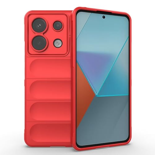 BORYA Hülle für Xiaomi Redmi A5 4G, Stoßfest Weiches Premium TPU Bumper Silikon Handyhülle, Fallschutz Airbag-Design Schutzhülle, Ultra Dünn Dauerhaft Case, Dunkelrot von BORYA