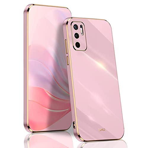 BORYA Hülle für Xiaomi Redmi Note 10 5G / Poco M3 Pro 5G, Ultra Dünn Stoßfest Premium TPU Bumper Handyhülle, Weiches Seidig Silikon Schutzhülle Elegant Galvanisiert Phnom Penh Case, Violett von BORYA