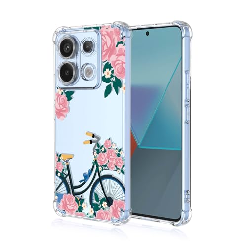 BORYA Hülle für Xiaomi Redmi Note 13 5G, Stoßfest Weiches Transparent Silikon TPU Bumper Handyhülle Ultra Dünn Seidig Hochwertiges Elegant Schutzhülle, A77 BORYA Hülle für Xiaomi Redmi Note 13 5G, Stoßfest Weiches Transparent Silikon TPU Bumper Handyhülle Ultra Dünn Seidig Hochwertiges Elegant Schutzhülle, A77 von BORYA