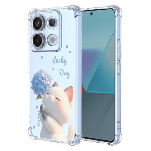 BORYA Hülle für Xiaomi Redmi Note 13 5G, Stoßfest Weiches Transparent Silikon TPU Bumper Handyhülle Ultra Dünn Seidig Hochwertiges Elegant Schutzhülle, E6610 BORYA Hülle für Xiaomi Redmi Note 13 5G, Stoßfest Weiches Transparent Silikon TPU Bumper Handyhülle Ultra Dünn Seidig Hochwertiges Elegant Schutzhülle, E6610 von BORYA