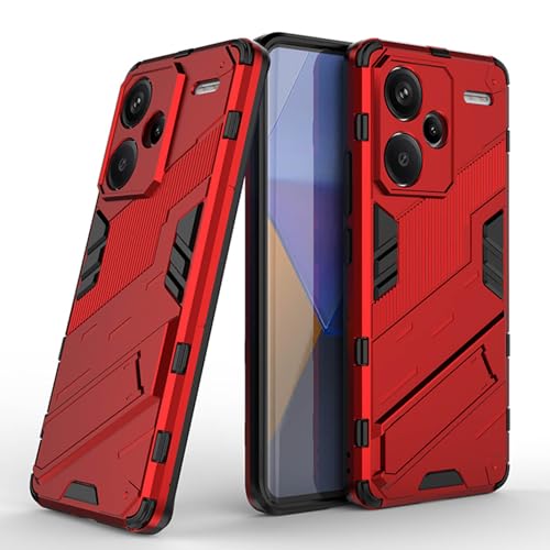 BORYA Hülle für Xiaomi Redmi Note 13 Pro+ Plus 5G, Schlank Militärqualität Stoßfest Heavy Duty Handyhülle, Hochwertiges PC+TPU Schutzhülle mit Ständer, Kratzfest Case, Rot BORYA Hülle für Xiaomi Redmi Note 13 Pro+ Plus 5G, Schlank Militärqualität Stoßfest Heavy Duty Handyhülle, Hochwertiges PC+TPU Schutzhülle mit Ständer, Kratzfest Case, Rot von BORYA