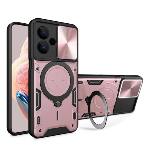 BORYA Hülle für Xiaomi Redmi Note 13 Pro+ Plus 5G, Ultra Dünn Militärqualität Stoßfest Schutzhülle, PC+TPU Silikon Handyhülle mit Magnetisches Metall Ring Ständer Und Kamera Cover. Roségold BORYA Hülle für Xiaomi Redmi Note 13 Pro+ Plus 5G, Ultra Dünn Militärqualität Stoßfest Schutzhülle, PC+TPU Silikon Handyhülle mit Magnetisches Metall Ring Ständer Und Kamera Cover. Roségold von BORYA