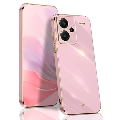 BORYA Hülle für Xiaomi Redmi Note 13 Pro+ Plus 5G, Ultra Dünn Stoßfest Premium TPU Bumper Handyhülle, Weiches Seidig Silikon Schutzhülle Elegant Galvanisiert Phnom Penh Case, Violett von BORYA