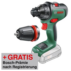 AKTION: BOSCH Home & Garden AdvancedDrill 18 Akku-Bohrschrauber 18,0 V, ohne Akku mit Prämie nach Registrierung AKTION: BOSCH Home & Garden AdvancedDrill 18 Akku-Bohrschrauber 18,0 V, ohne Akku mit Prämie nach Registrierung von BOSCH Home & Garden