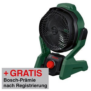 AKTION: BOSCH Home & Garden UniversalFan 18V-1000 Akku-Lüfter 18,0 V, ohne Akku mit Prämie nach Registrierung AKTION: BOSCH Home & Garden UniversalFan 18V-1000 Akku-Lüfter 18,0 V, ohne Akku mit Prämie nach Registrierung von BOSCH Home & Garden