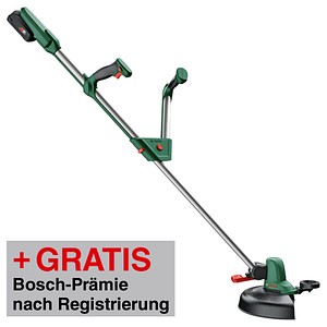 AKTION: BOSCH Home & Garden UniversalGrassCut 18V-260 Akku-Rasentrimmer 18,0 V, mit 1 Akku mit Prämie nach Registrierung AKTION: BOSCH Home & Garden UniversalGrassCut 18V-260 Akku-Rasentrimmer 18,0 V, mit 1 Akku mit Prämie nach Registrierung von BOSCH Home & Garden