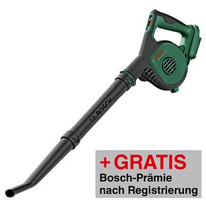 AKTION: BOSCH Home & Garden UniversalLeafBlower 18V-130 Akku-Laubbläser 18,0 V, ohne Akku mit Prämie nach Registrierung AKTION: BOSCH Home & Garden UniversalLeafBlower 18V-130 Akku-Laubbläser 18,0 V, ohne Akku mit Prämie nach Registrierung von BOSCH Home & Garden