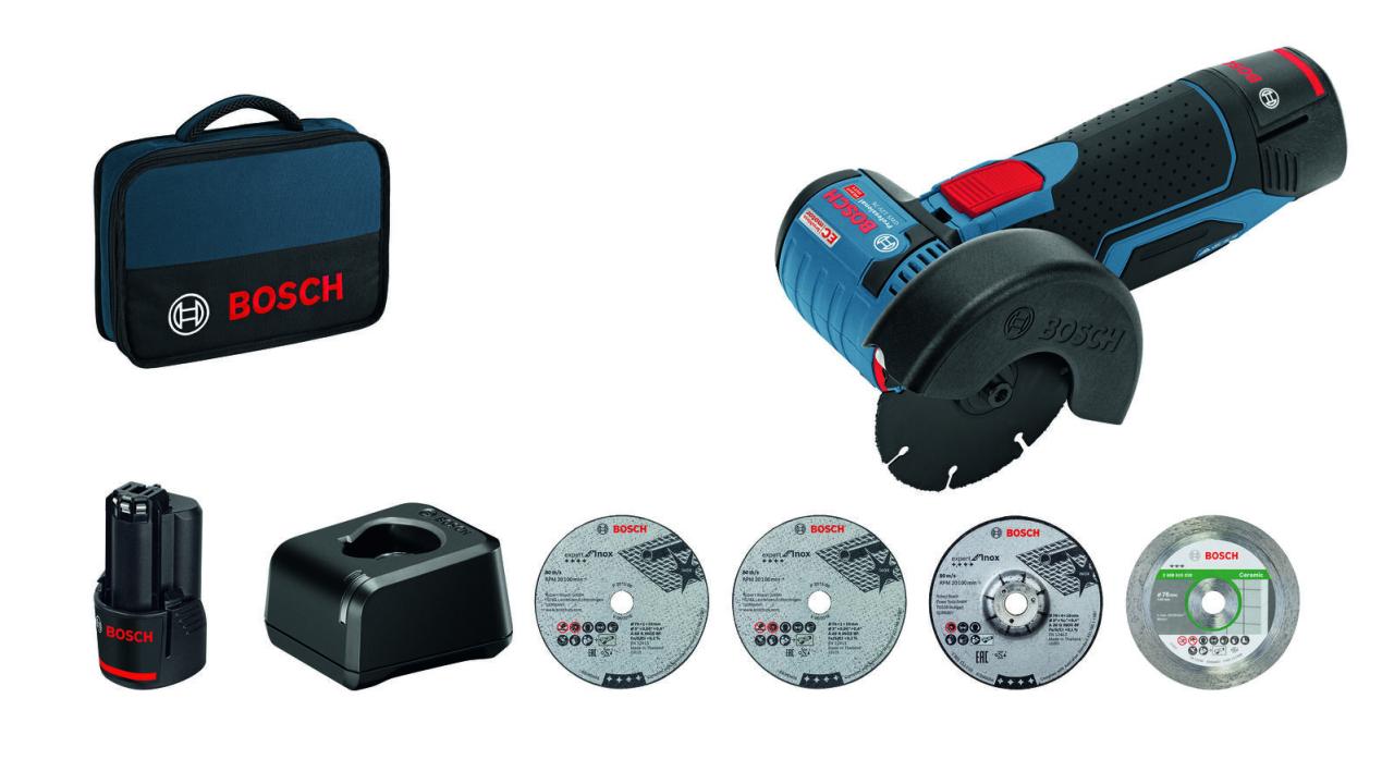 BOSCH Professional Akku-Winkelschleifer-Set 06019F200C von BOSCH Professional