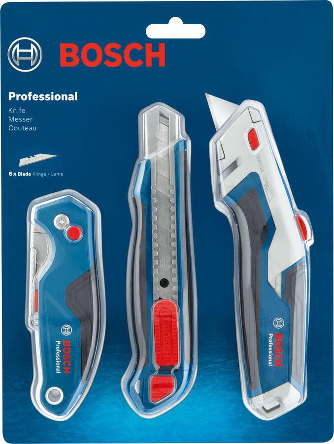 BOSCH Professional Cuttermesser-Set Bosch Combo Kit MesserSet 3tlg 1.8 cm sch... von BOSCH Professional