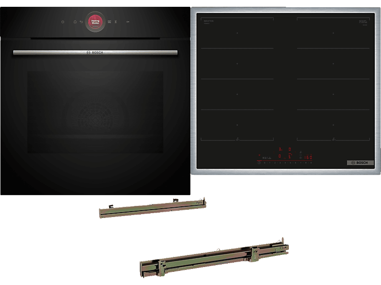 BOSCH HBD80PY53 Serie 8/Serie 6, Einbaubackofenset (Induktionskochfeld, A+, 71 l) von BOSCH