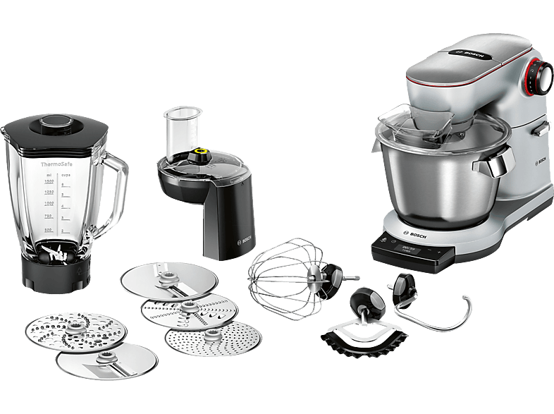 BOSCH MUM9DT5S41 OptiMUM Küchenmaschine Platin/Silber (Rührschüsselkapazität: 5,5 l, 1500 Watt) von BOSCH