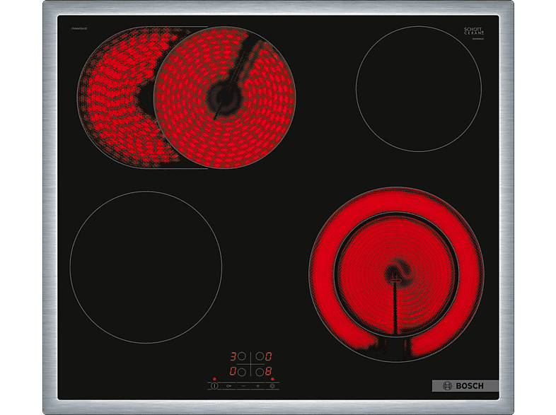 BOSCH PKN645BA2E Elektrokochfeld (583 mm breit, 4 Kochfelder) von BOSCH