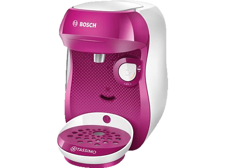 BOSCH TAS1001 TASSIMO HAPPY Kapselmaschine Weiß/Beerenfarben von BOSCH