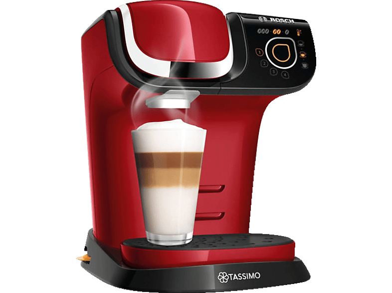 BOSCH TAS6503 Tassimo My Way 2 Kapselmaschine Rot/Schwarz von BOSCH