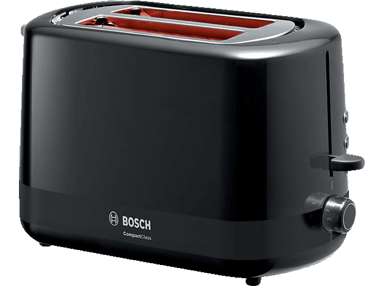 BOSCH TAT3A113 Toaster Schwarz (800 Watt, Schlitze: 2) von BOSCH