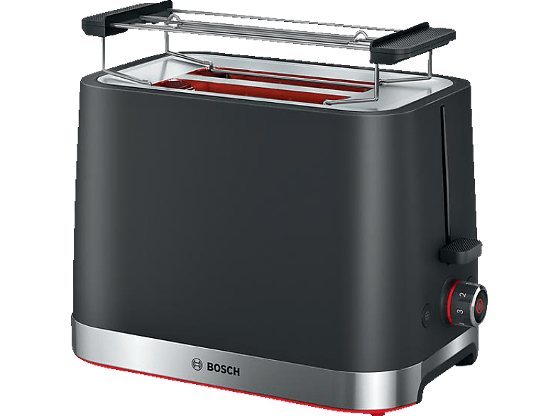 BOSCH TAT4M223 My Moment Kompakt Toaster Schwarz (950 Watt, Schlitze: 2) von BOSCH