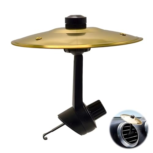 BOSENIYU Car Drum Cymbal Air Vent, Easy Clip On Mini Cymbals Music Lovers More Fun for Driving (Gold) von BOSENIYU