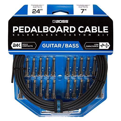 BOSS BCK-24 Lötfreies Pedalboard Kabel-Kit, einfache und schnelle Montage, Länge: 7 m von BOSS