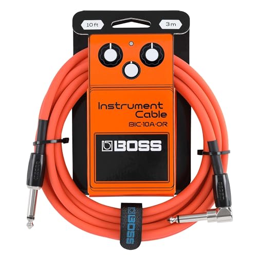 BOSS BIC-10A Serie | Instrumentenkabel | Gerade auf gewinkelte 6,3 mm Klinkenstecker | 3 m Länge | Hochwertige Kabel für Gitarre, Bass & mehr | geräuscharm & robust | Orange BOSS BIC-10A Serie | Instrumentenkabel | Gerade auf gewinkelte 6,3 mm Klinkenstecker | 3 m Länge | Hochwertige Kabel für Gitarre, Bass & mehr | geräuscharm & robust | Orange von BOSS