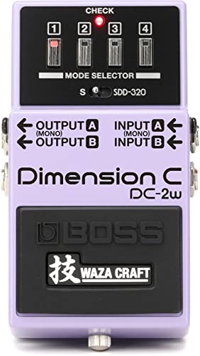 BOSS DC-2W WAZA Craft Dimension C Gitarrenpedal, Dimension-Erlebnis mit transparentem Sound von BOSS
